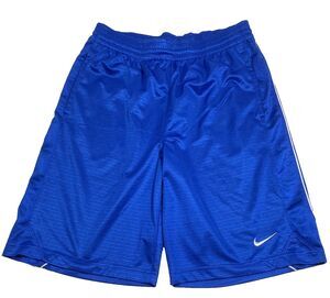 Nike Basketball Shorts~Mens M Medium~Royal Blue~Knee-Length~Drawstring
